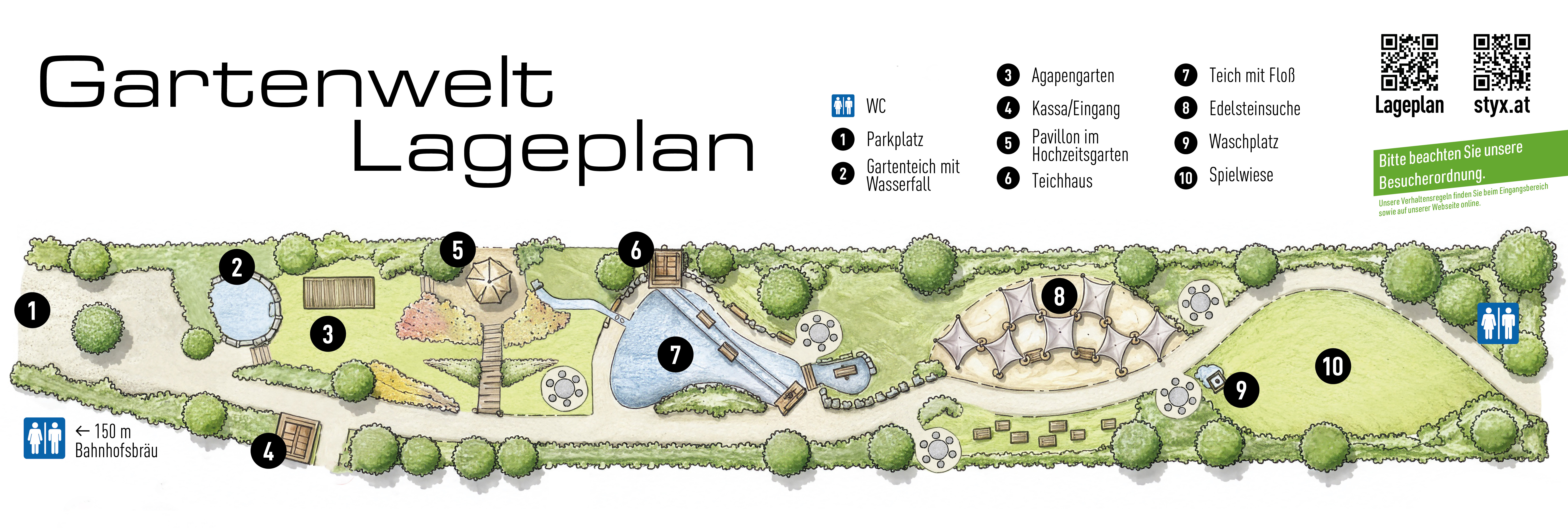Lageplan STYX Gartenwelt